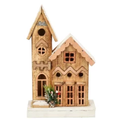 O'malley Kerstdecoratie>Huis kerst 38 cm 5 LED