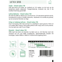Horti Tops Moestuin>IJsbergsla Great Lakes
