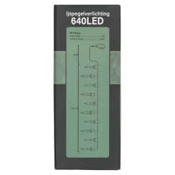 O'malley Kerstverlichting>Ijspegel verlichting slow flash 640 LED warm wit