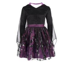 Van Cranenbroek Kinderkostuums>Jurk Vleermuis paars 92