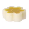 Decoris Kaarsen>Kaars bloem geel 12 x 4 cm