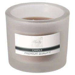 O'malley Kaarsen>Kaars glas 12 x 8 cm taupe