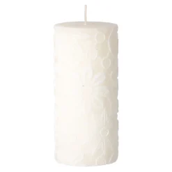 O'malley Kaarsen>Kaars lace 7 x 10 cm wit wit