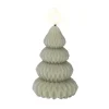 Lumineo Kerstdecoratie>Kaars led kerstboom groen 10 cm