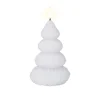Lumineo Kerstdecoratie>Kaars led kerstboom wit 13 cm
