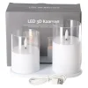 Kaarsen>Kaars LED set 2 wit oplaadbaar
