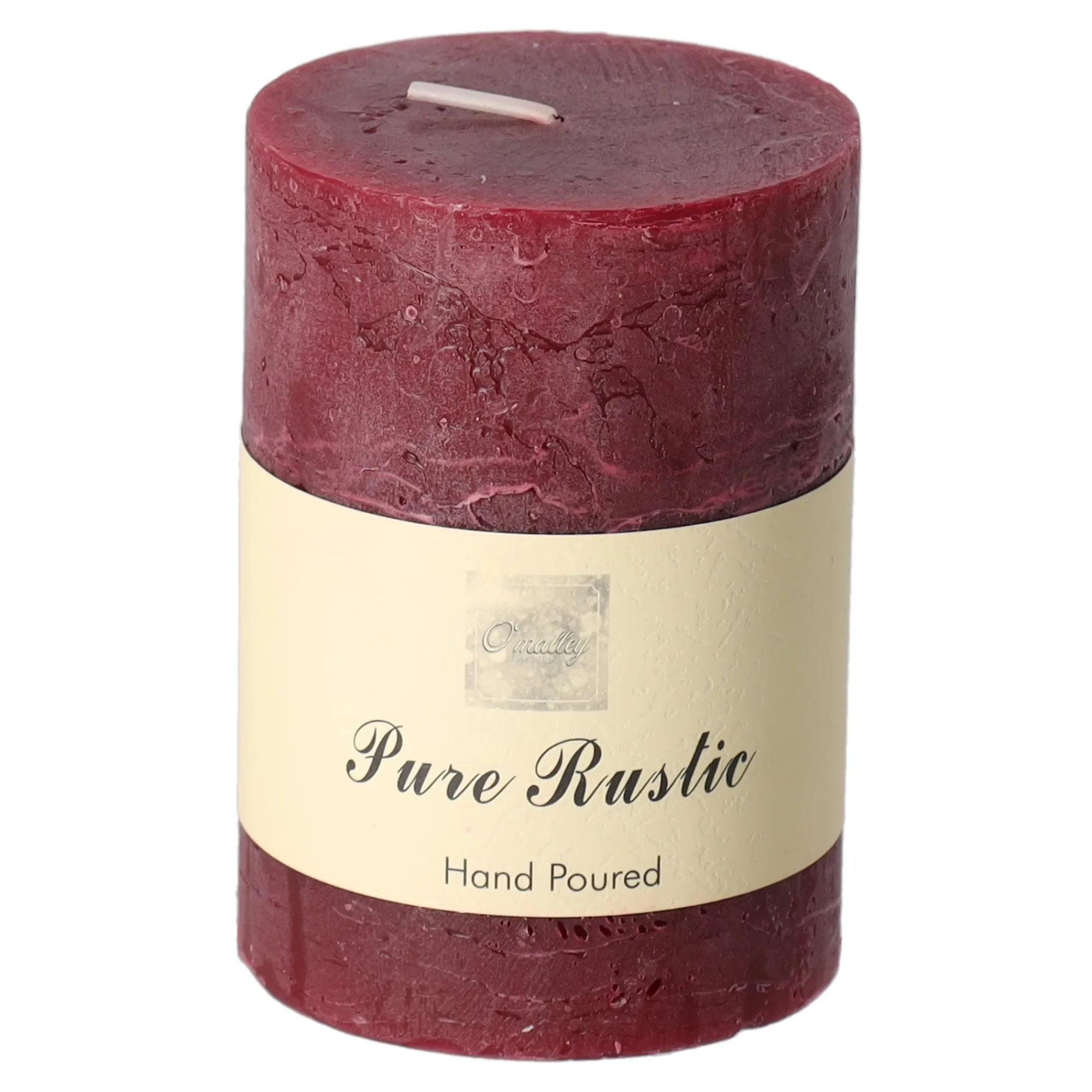 O'malley Kaarsen>Kaars 70x75mm burgundy