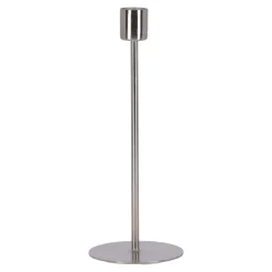 Natural Collections Kaarsen>Kaarsenhouder metaal zilver 7 x 7 x 21 cm