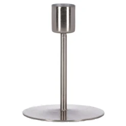 Natural Collections Kaarsen>Kaarsenhouder metaal zilver 7 x 7 x 11 cm