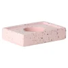 Natural Collections Kaarsen>Kaarshouder cement roze 10 x 7 x 2 cm
