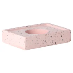 Natural Collections Kaarsen>Kaarshouder cement roze 10 x 7 x 2 cm