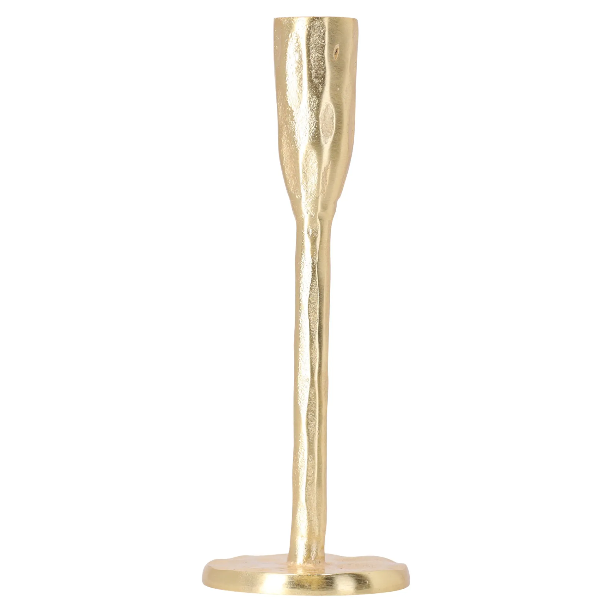 O'malley Kaarsen>Kaarshouder diner metaal goud 20 cm