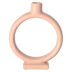 Natural Collections Kaarsen>Kaarshouder keramiek 19 cm roze