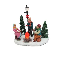 Kerstdorp>Kampvuur kerst 11cm