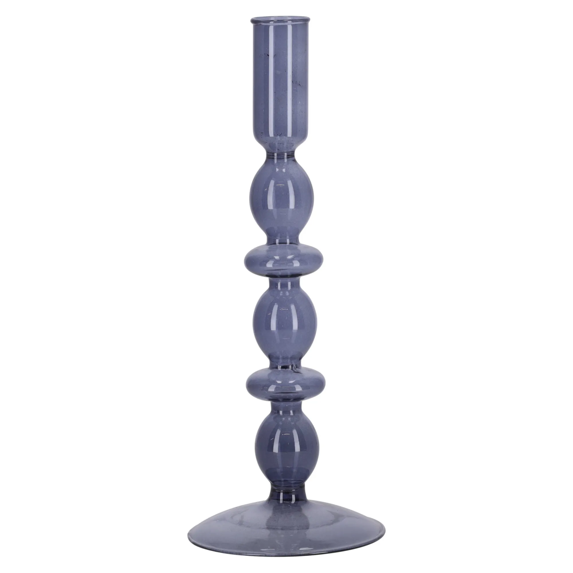 Kaarsen>Kandelaar grijs 24 x 9 cm