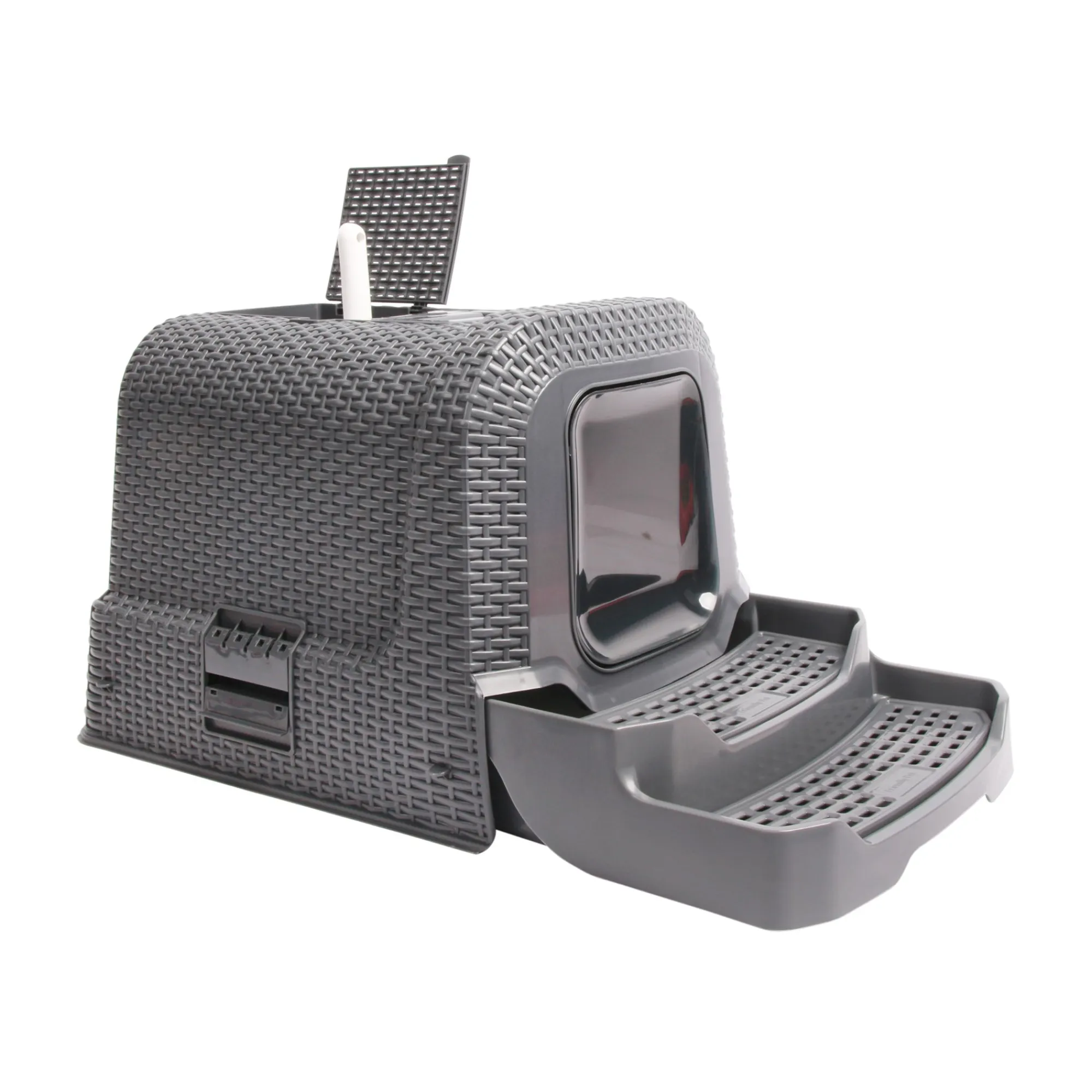 Friendly Pet Kattenbak>Kattenbak rattan grijs FP