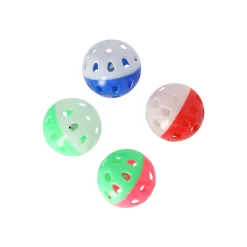 Friendly Pet Kattenspeeltjes>Kattenspeeltje bal + bel 4st assorti