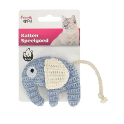 Friendly Pet Kattenspeeltjes>Kattenspeeltje Blaro olifant blauw 8,5 x 5 x 7 cm