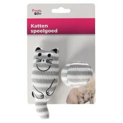 Friendly Pet Kattenspeeltjes>Kattenspeeltje kat + bal grijs