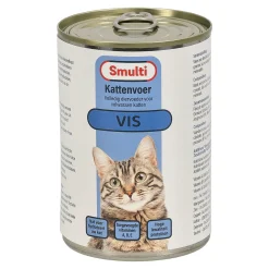 Smulti Kattenvoer>Kattenvoer Blik 410 gram Vis