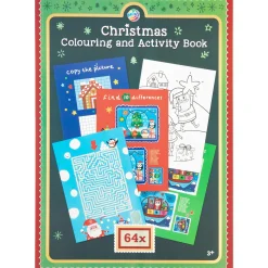 Creative Craft Group Kerstdecoratie>Kerst kleur- en activiteitenboek A4