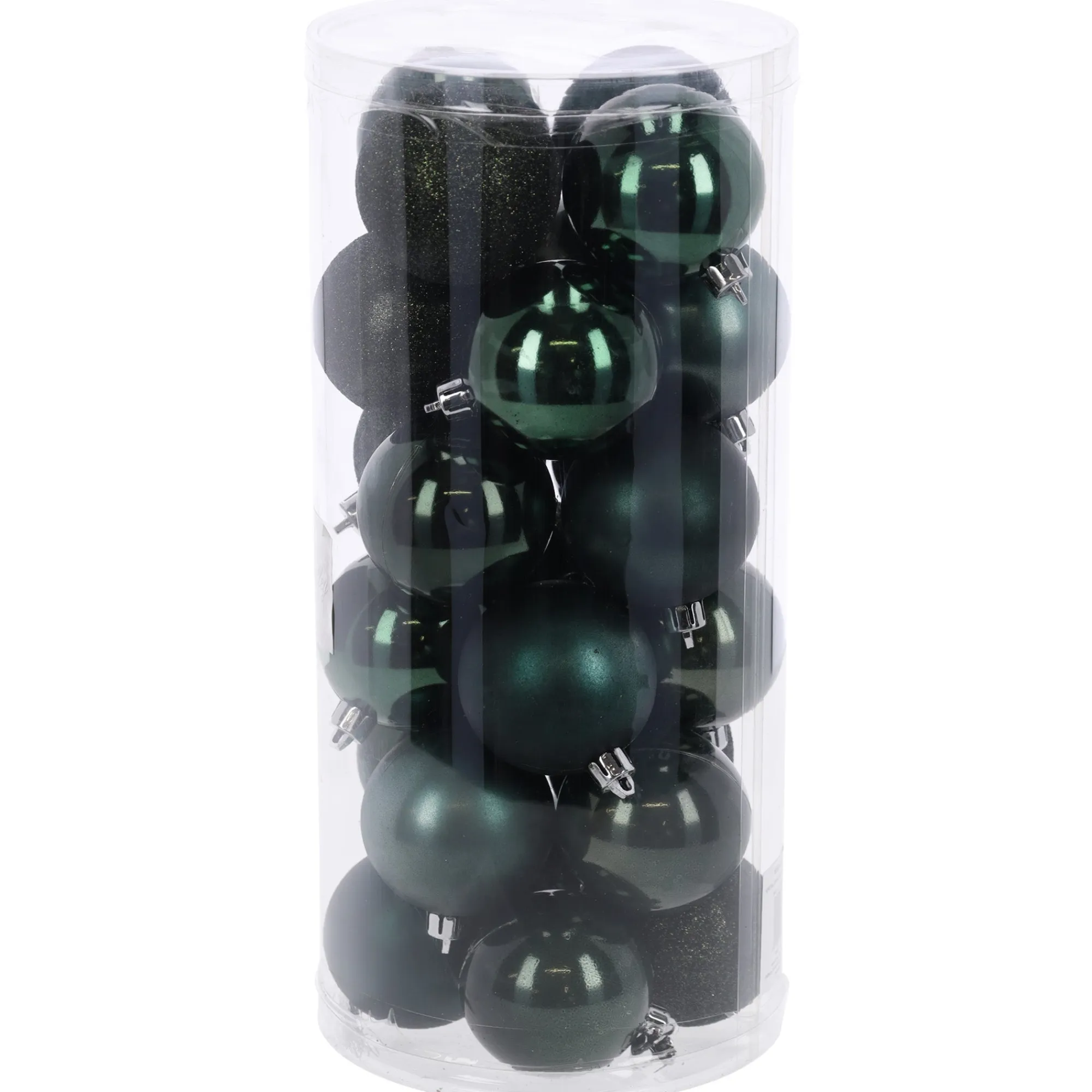O'malley Kerstballen>Kerstbal 4cm mix koker 24st forest green