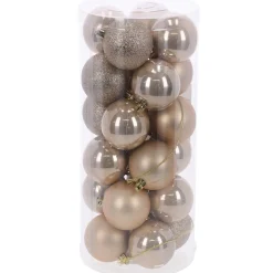 O'malley Kerstballen>Kerstbal 4cm mix 24st pearl