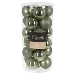 O'malley Kerstballen>Kerstbal 4cm mix 24st rosemary green