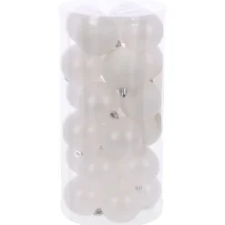 O'malley Kerstballen>Kerstbal 4cm mix 24st winter white