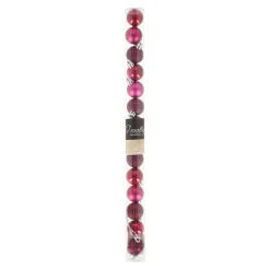 O'malley Kerstballen>Kerstbal 3cm mix tube 14st festive pink