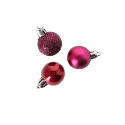 O'malley Kerstballen>Kerstbal 3cm mix tube 14st festive pink