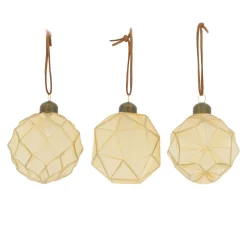 Natural Collections Kerstballen>Kerstbal glas goud 8cm