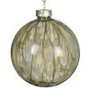 Decoris Kerstballen>Kerstbal glas rosemarijn 8 cm
