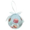 Kerstballen>Kerstbal macaron 6 cm