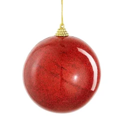 Mica Decorations Kerstballen>Kerstbal onbreekbaar rood 10 cm