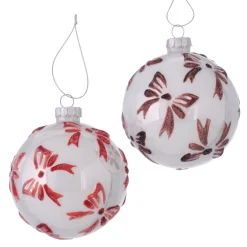 Boltze home Kerstballen>Kerstbal strik Audrey 8cm