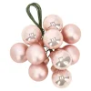 Kerstballen>Kerstbal tros 2cm 10st roze