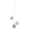 Kerstballen>Kerstbal tros mix 3st. zilver