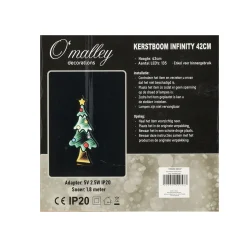 O'malley Kerstdecoratie>Kerstboom infinity 42 cm