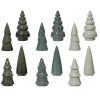 Kerstdecoratie>Kerstboom porselein groen 15 cm