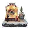Kerstdorp>Kerstdorp berenrad 19x13x17cm