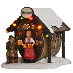 Luville Kerstdorp>Kerstdorp Bierstube 11x11x11cm
