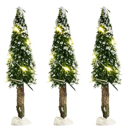 Kerstdorp>Kerstdorp boom met LED warm wit 14cm