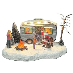 Kerstdorp>Kerstdorp caravan 24x15x14cm