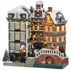 Luville Kerstdorp>Kerstdorp Facade Amsterdam 20x11x25cm