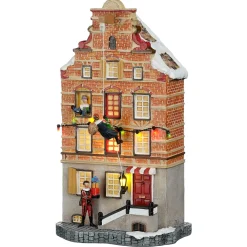 Luville Kerstdorp>Kerstdorp Facade Piet 16x11x30cm