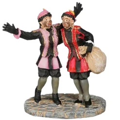 Luville Kerstdorp>Kerstdorp Grappige pieten 6 x 4 x 7 cm