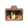O'malley Kerstdorp>Kerstdorp hout koffer 35x29cm
