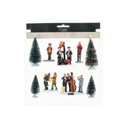 O'malley Kerstdorp>Kerstdorp muziekanten set 11-delig