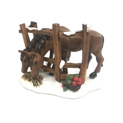 Kerstdorp>Kerstdorp paard 9x8cm